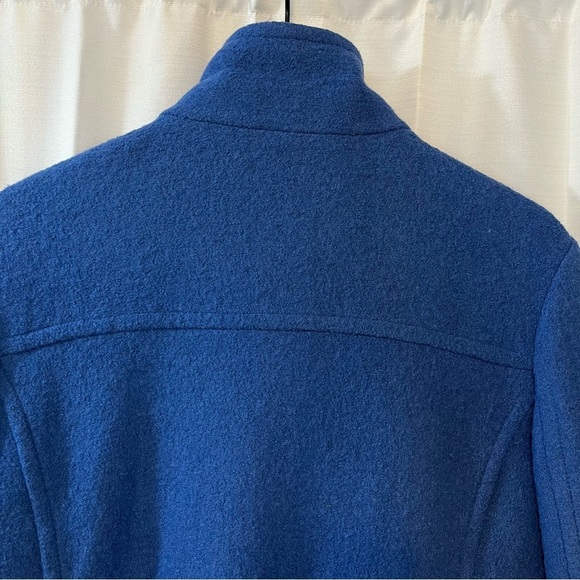 Lands' End Full Zip Funnel Neck Wool Blend Jacket - Size 14 - Picture 8 of 11